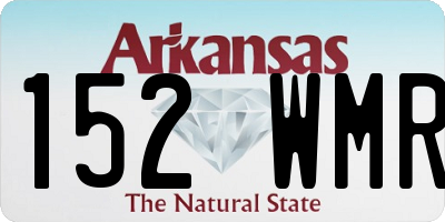 AR license plate 152WMR
