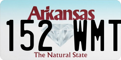 AR license plate 152WMT