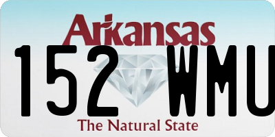 AR license plate 152WMU