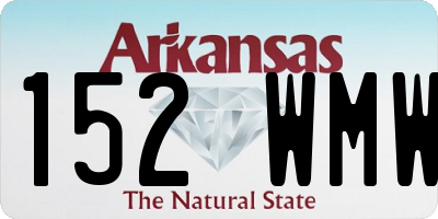 AR license plate 152WMW