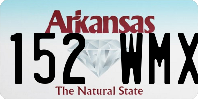 AR license plate 152WMX