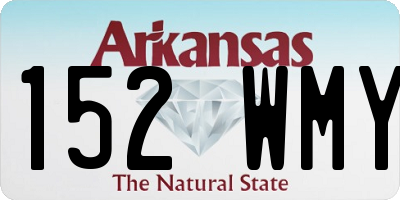 AR license plate 152WMY