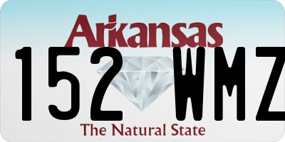 AR license plate 152WMZ