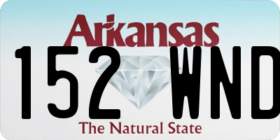 AR license plate 152WND