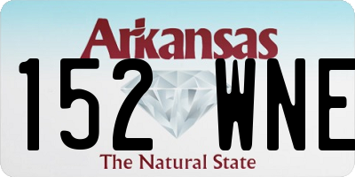 AR license plate 152WNE