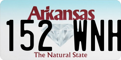 AR license plate 152WNH
