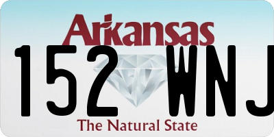 AR license plate 152WNJ