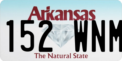 AR license plate 152WNM