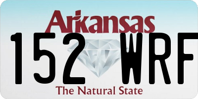 AR license plate 152WRF