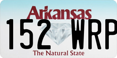 AR license plate 152WRP