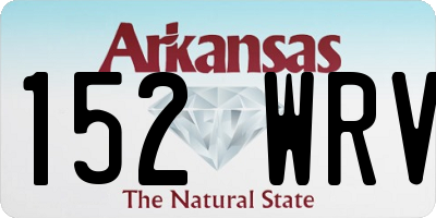 AR license plate 152WRV