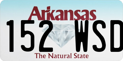 AR license plate 152WSD
