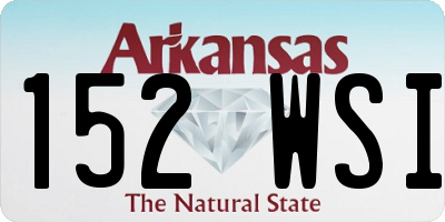 AR license plate 152WSI