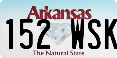 AR license plate 152WSK