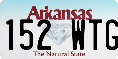 AR license plate 152WTG