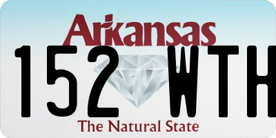 AR license plate 152WTH
