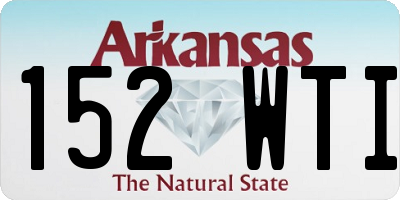 AR license plate 152WTI