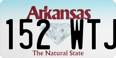 AR license plate 152WTJ