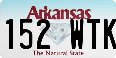 AR license plate 152WTK