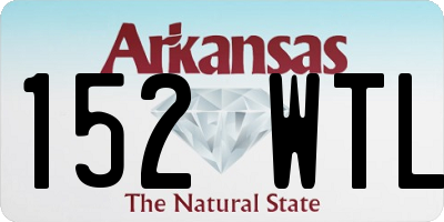AR license plate 152WTL
