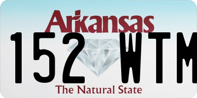 AR license plate 152WTM
