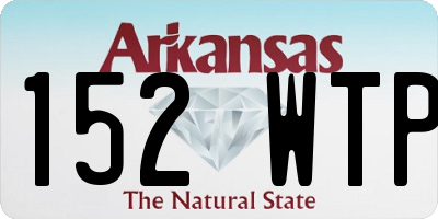 AR license plate 152WTP