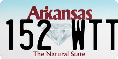 AR license plate 152WTT