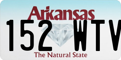 AR license plate 152WTV