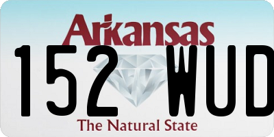 AR license plate 152WUD