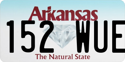AR license plate 152WUE