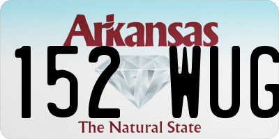 AR license plate 152WUG