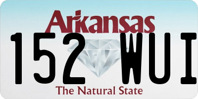 AR license plate 152WUI
