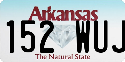 AR license plate 152WUJ