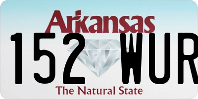 AR license plate 152WUR