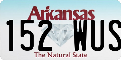 AR license plate 152WUS