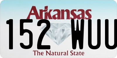 AR license plate 152WUU