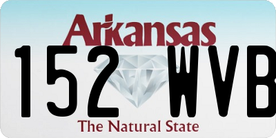 AR license plate 152WVB