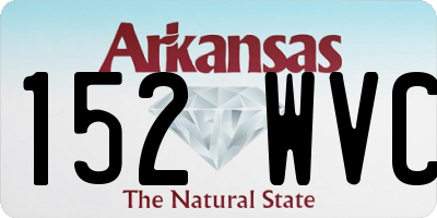 AR license plate 152WVC