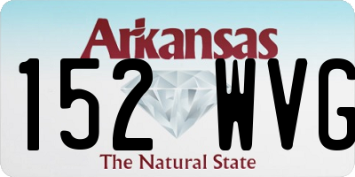 AR license plate 152WVG