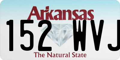 AR license plate 152WVJ