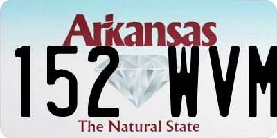 AR license plate 152WVM