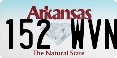 AR license plate 152WVN