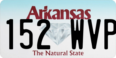 AR license plate 152WVP