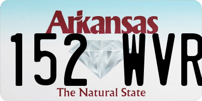 AR license plate 152WVR