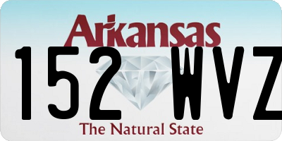 AR license plate 152WVZ