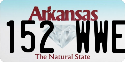 AR license plate 152WWE