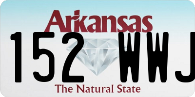 AR license plate 152WWJ