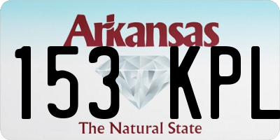 AR license plate 153KPL