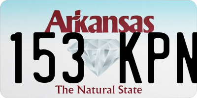 AR license plate 153KPN