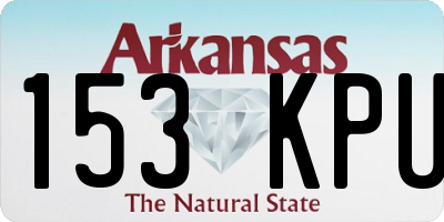 AR license plate 153KPU